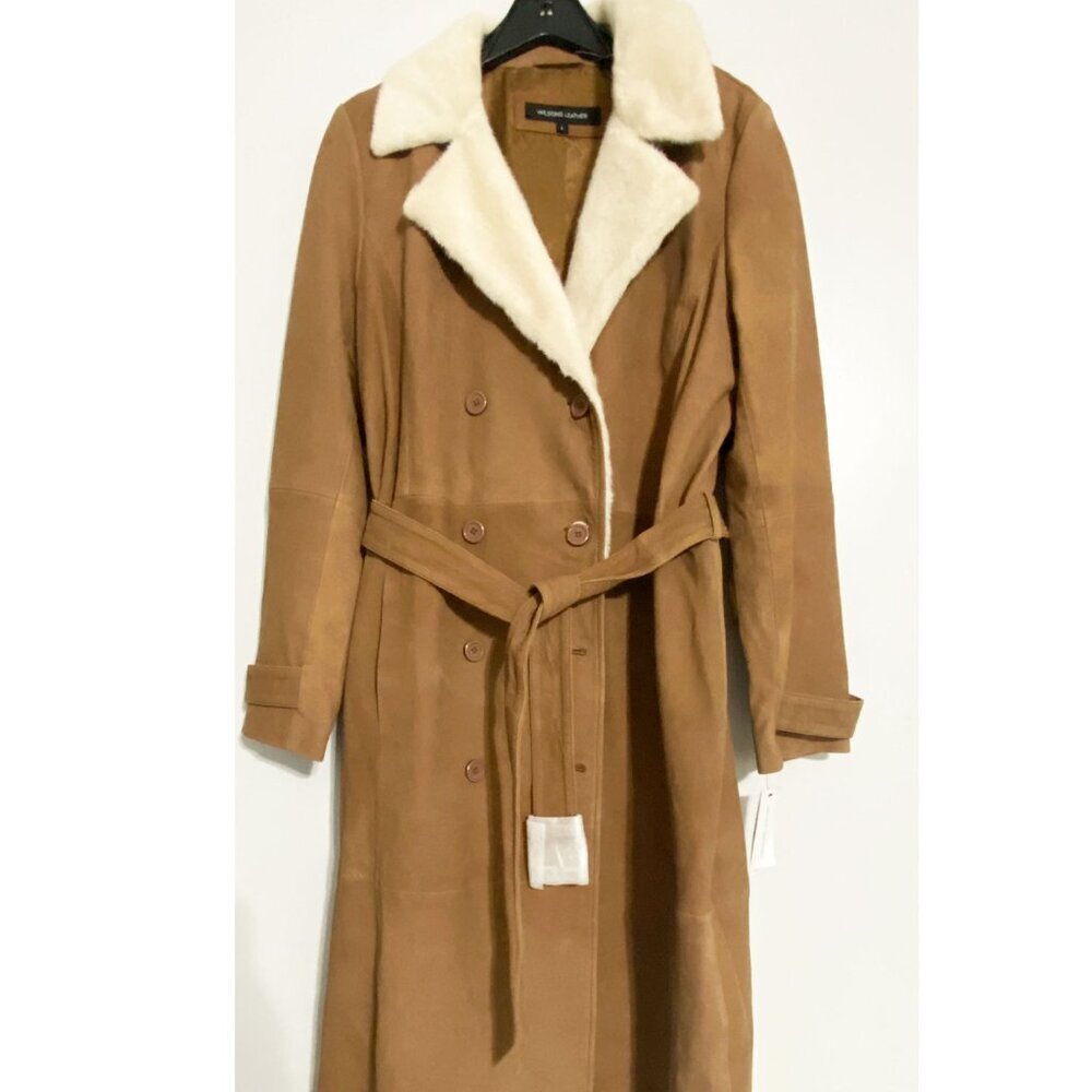 Wilson Leather Fur Trench - Picture 3 of 8